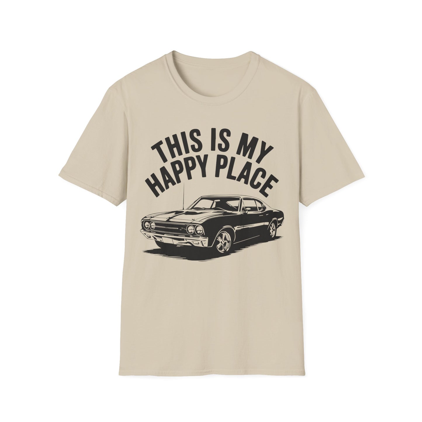 'This Is My Happy Place' - Muscle Car T-shirt