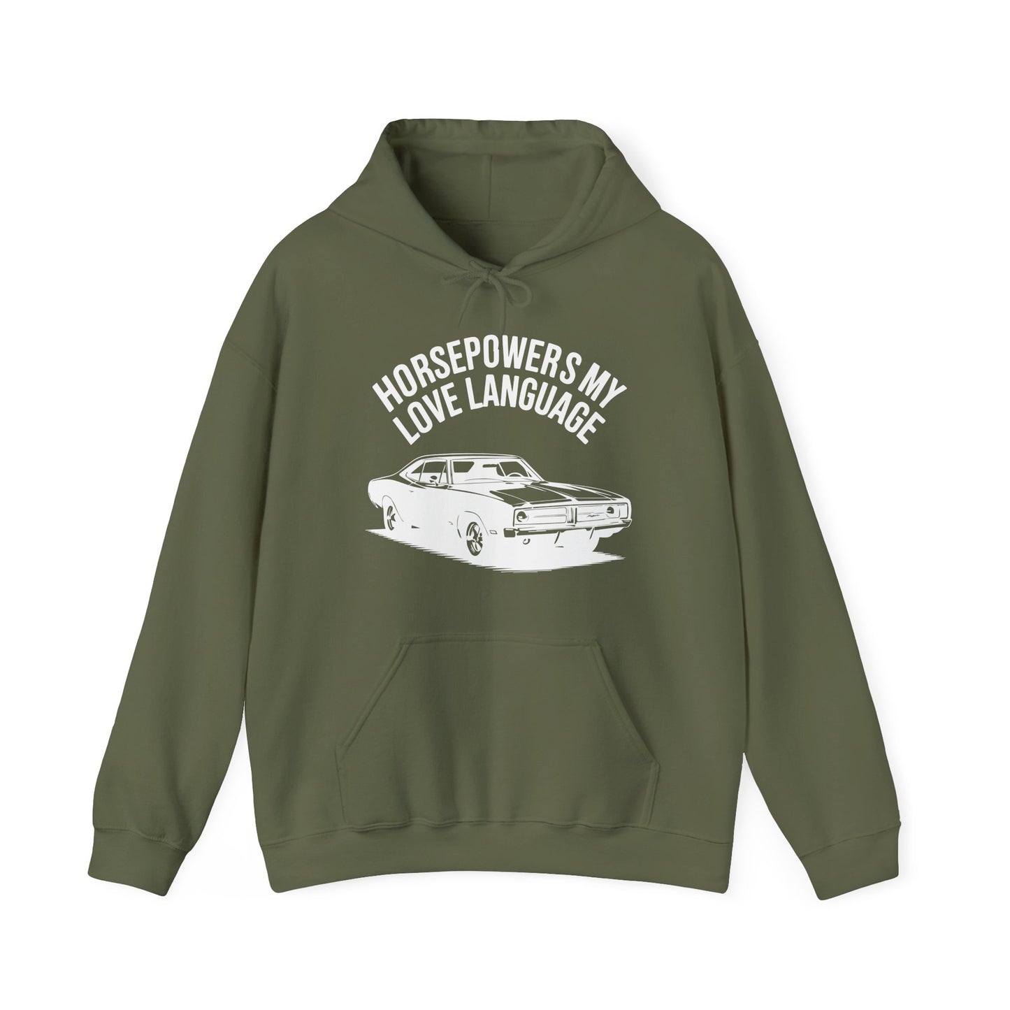 'Horsepowers My Love Language' - Muscle Car Hoodie
