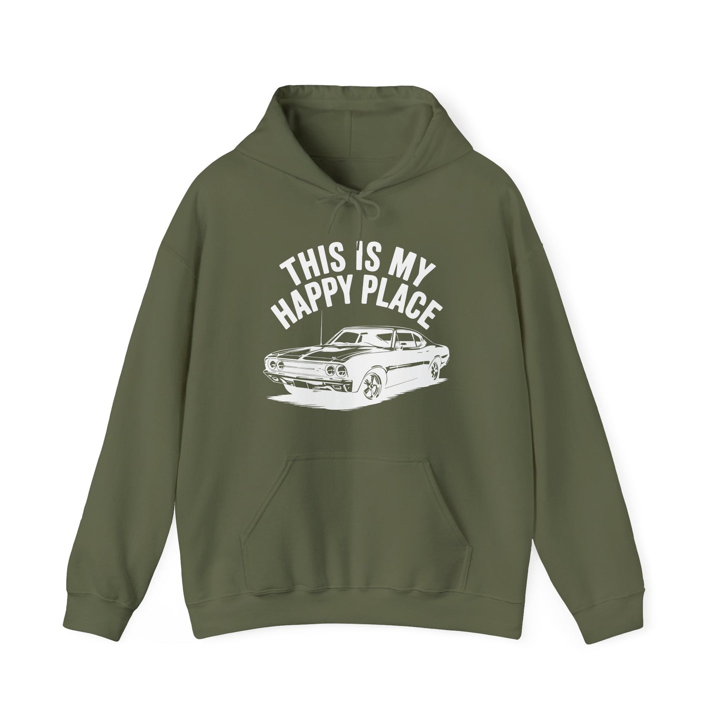 'This Is My Happy Place' - Muscle Car Hoodie