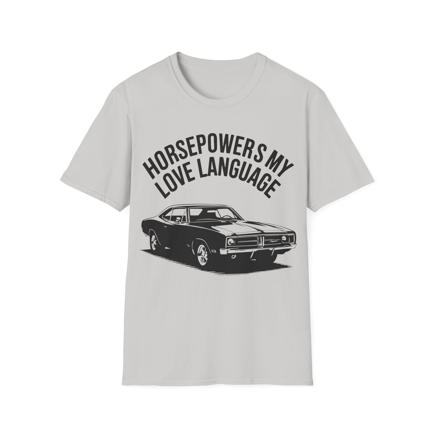 'Horsepowers My Love Language' -Muscle Car T-shirt