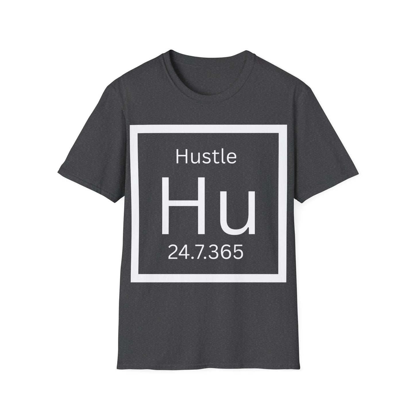 'Hustle Hu 24.7.365' - Motivational Hustle Graphic Tshirt