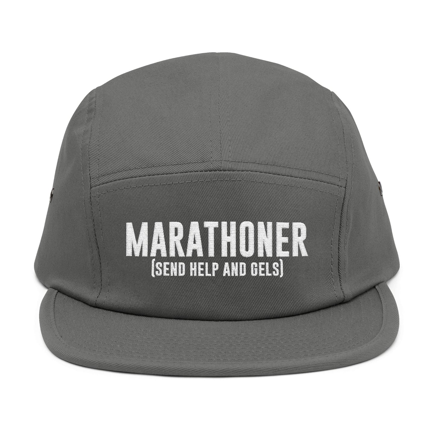 'Marathoner (Send Help and Gels!)' - 5 Panel Cap
