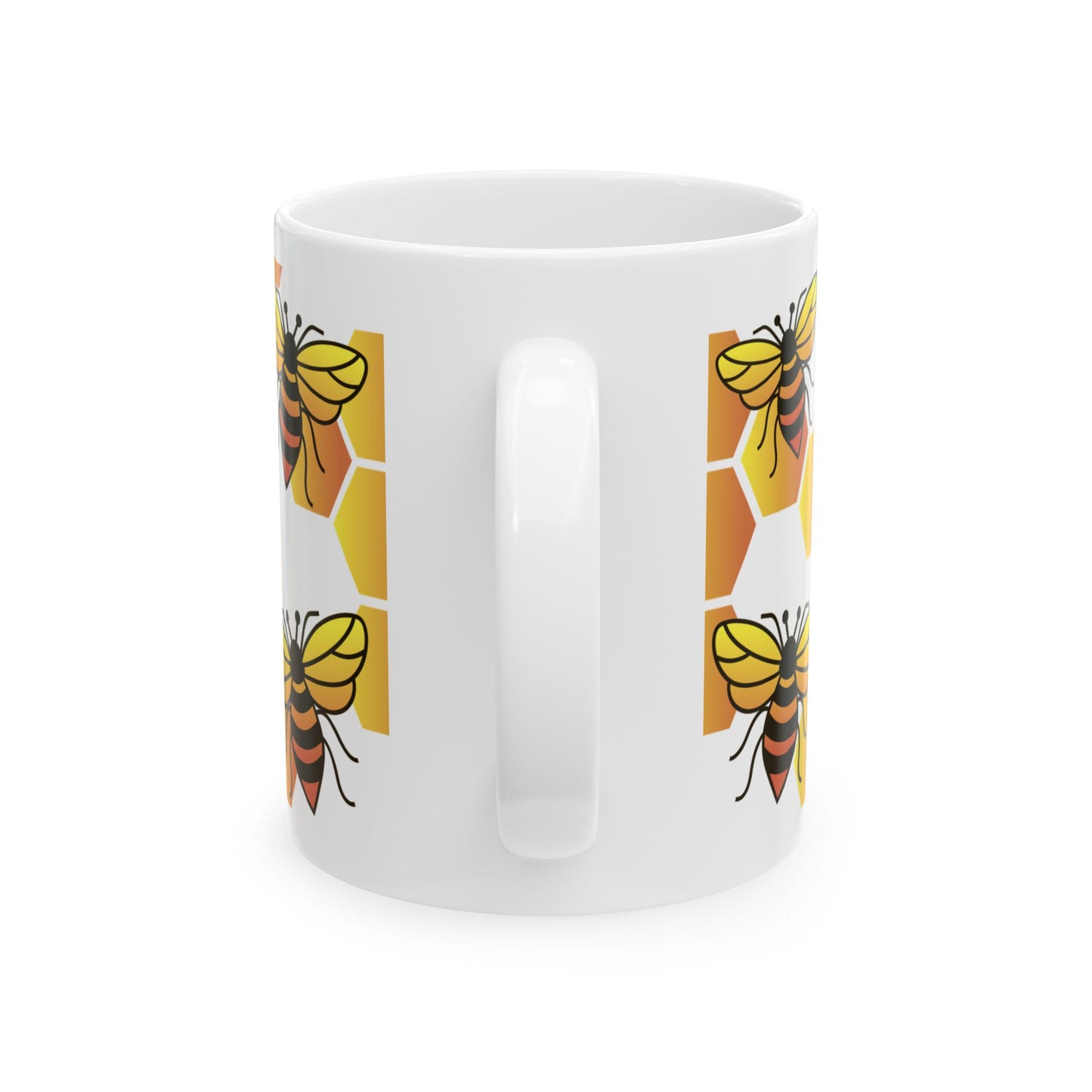 'Bee & Honeycomb' - Ceramic Mug