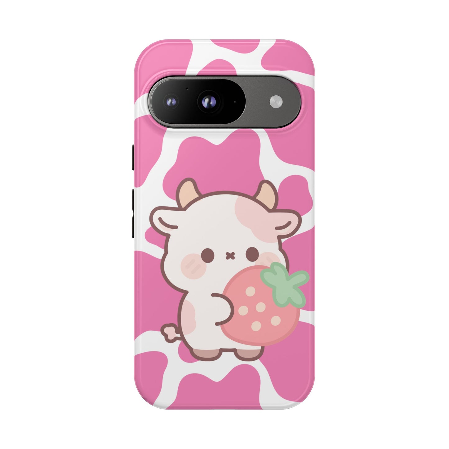 'Kawaii Pink Cow'- Google Pixel Phone Case