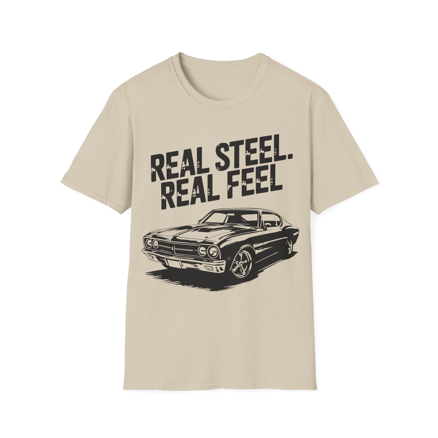 'Real Steel. Real Feel' - Muscle Car T-shirt
