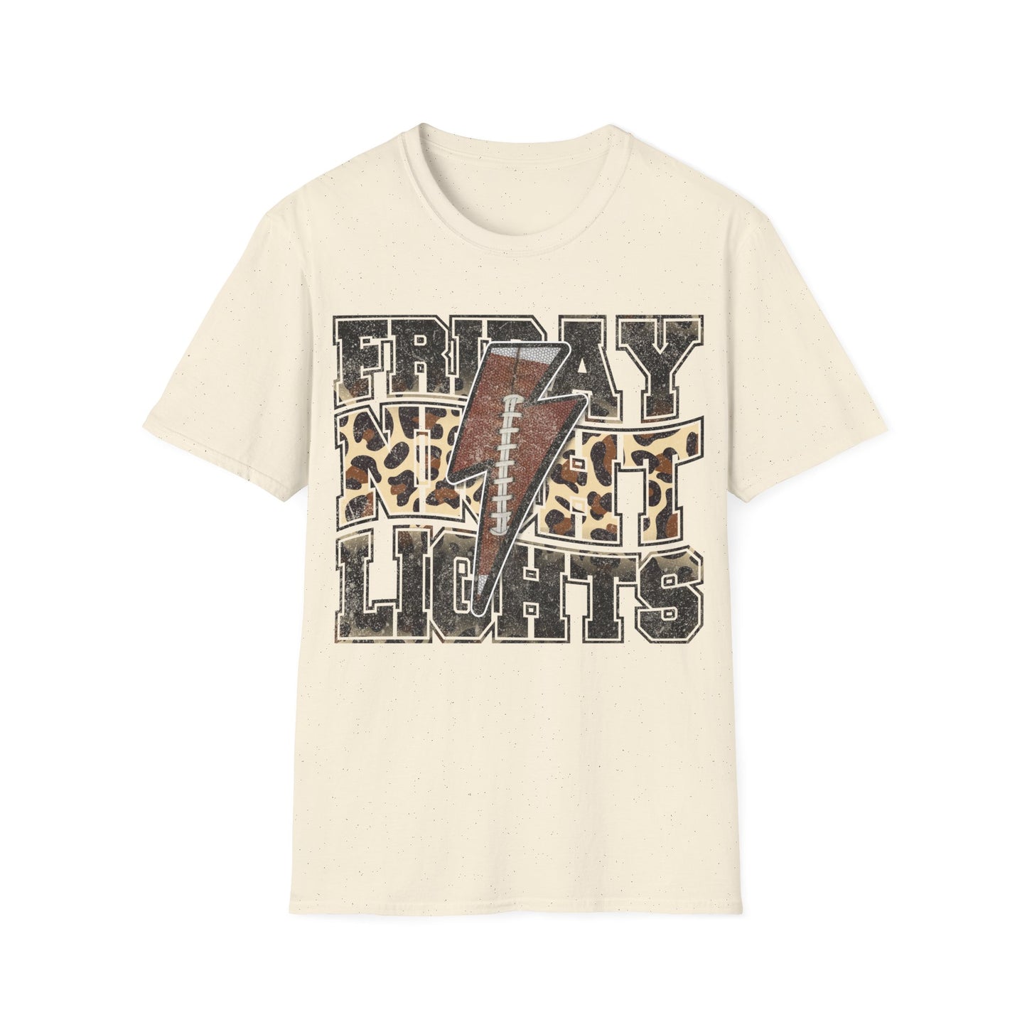 'Friday Night Lights' - Leopard Print Football Game Day Tshirt