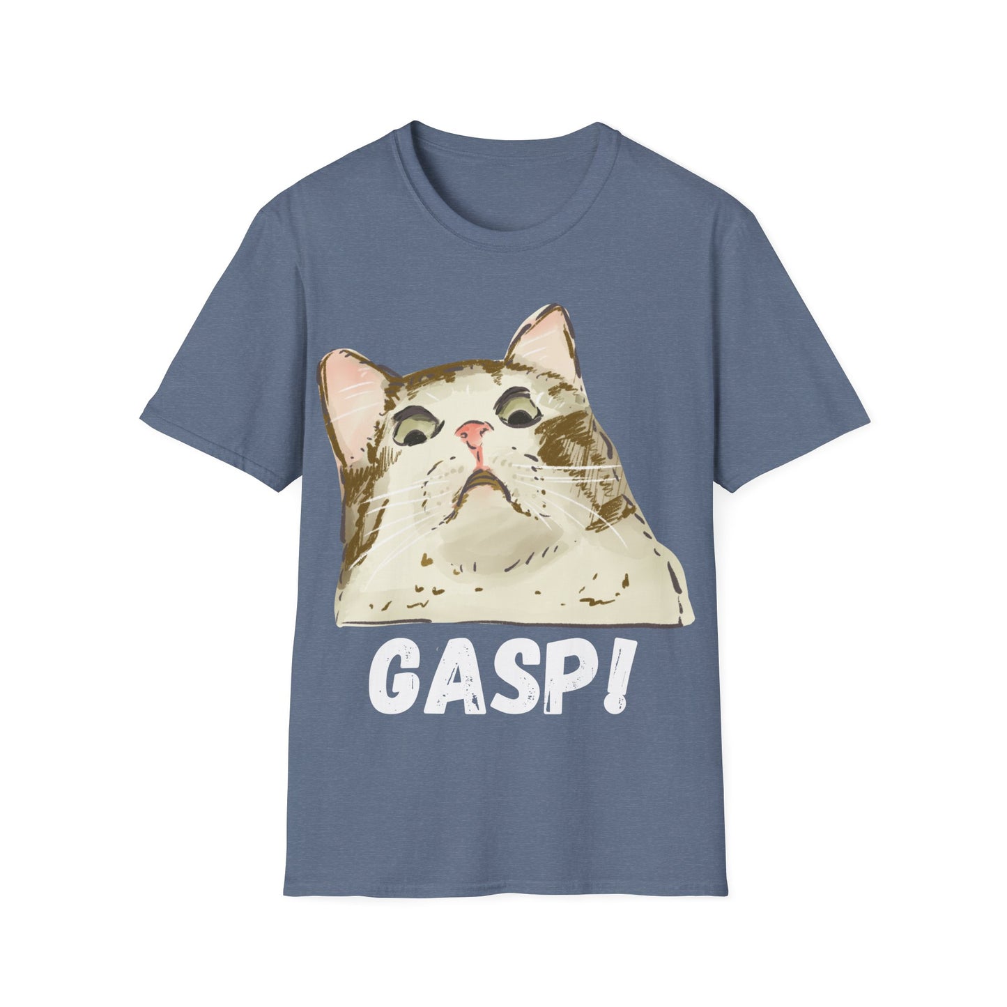 Gasp! – Funny Shocked Cat Face Tshirt