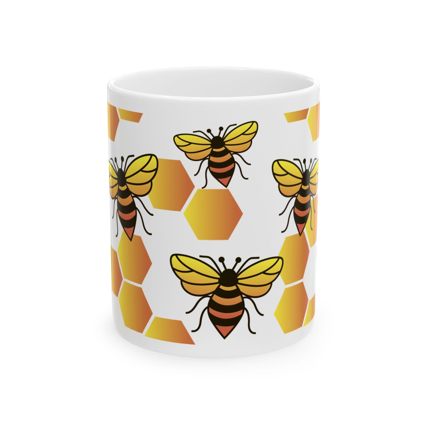 'Bee & Honeycomb' - Ceramic Mug
