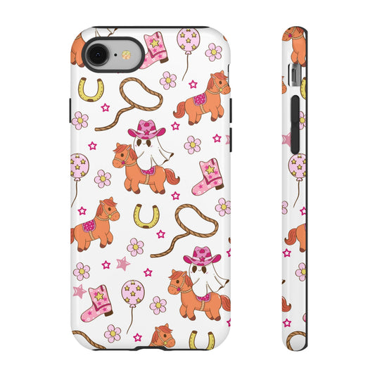 'Cowgirl Ghost Pony' - iPhone Case