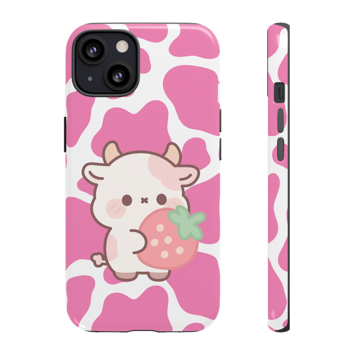 'Kawaii Pink Cow'- Samsung Case