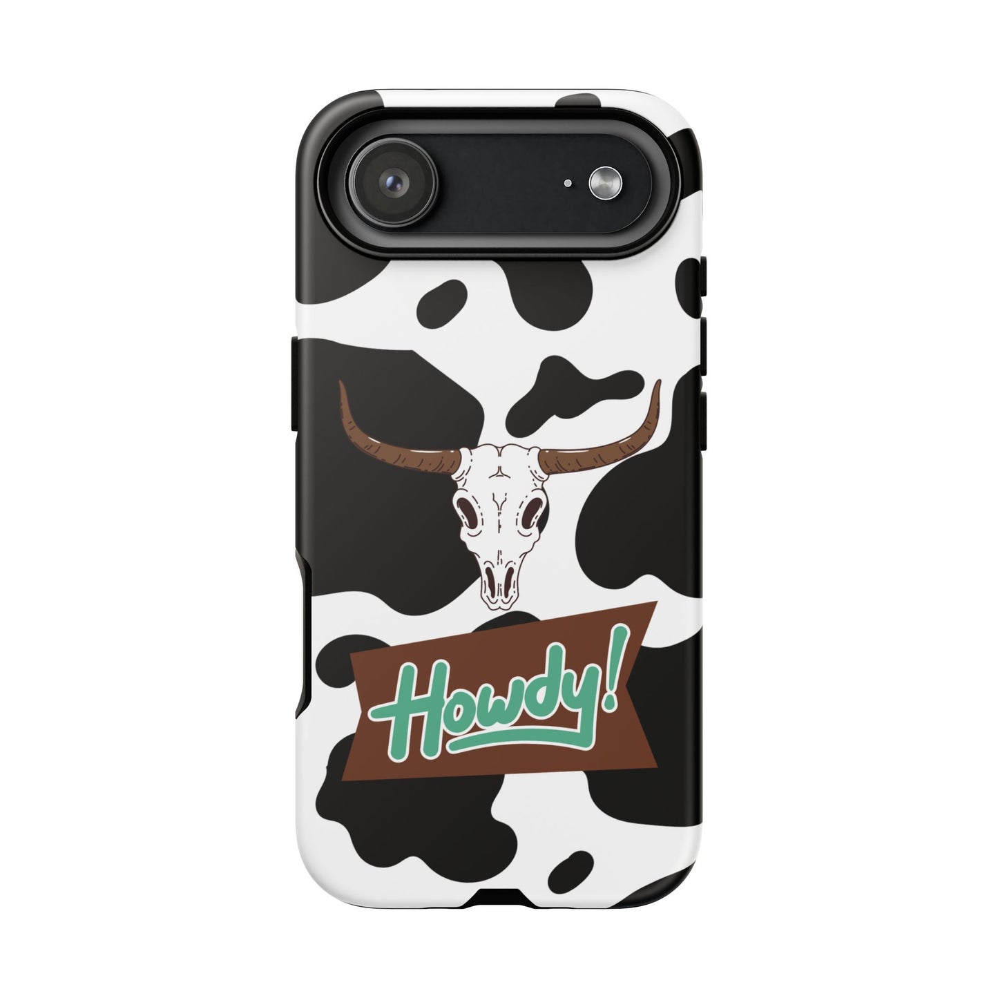 'Howdy Cowhide Skull' - iPhone Case
