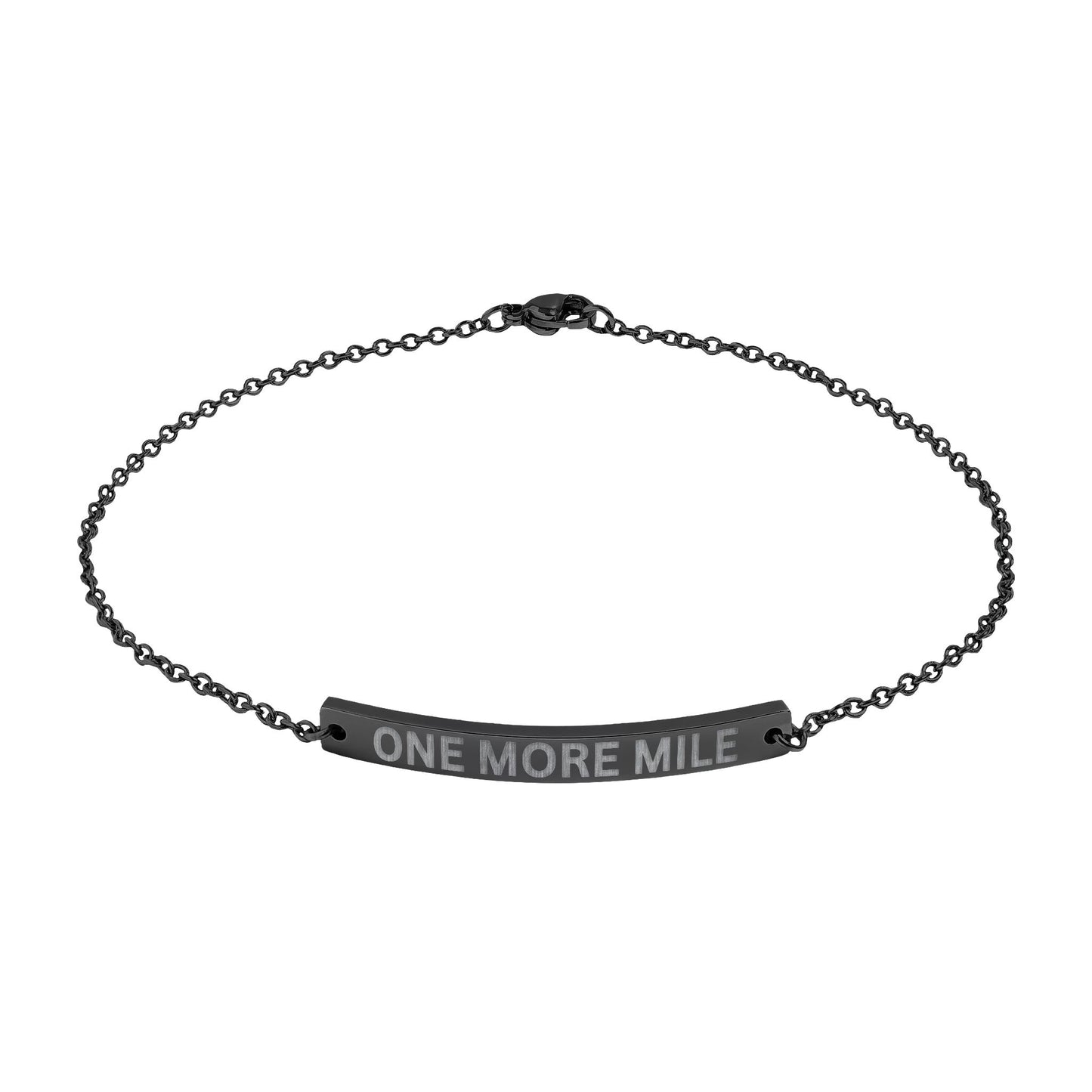 'ONE MORE MILE' - Engraved  Anklet