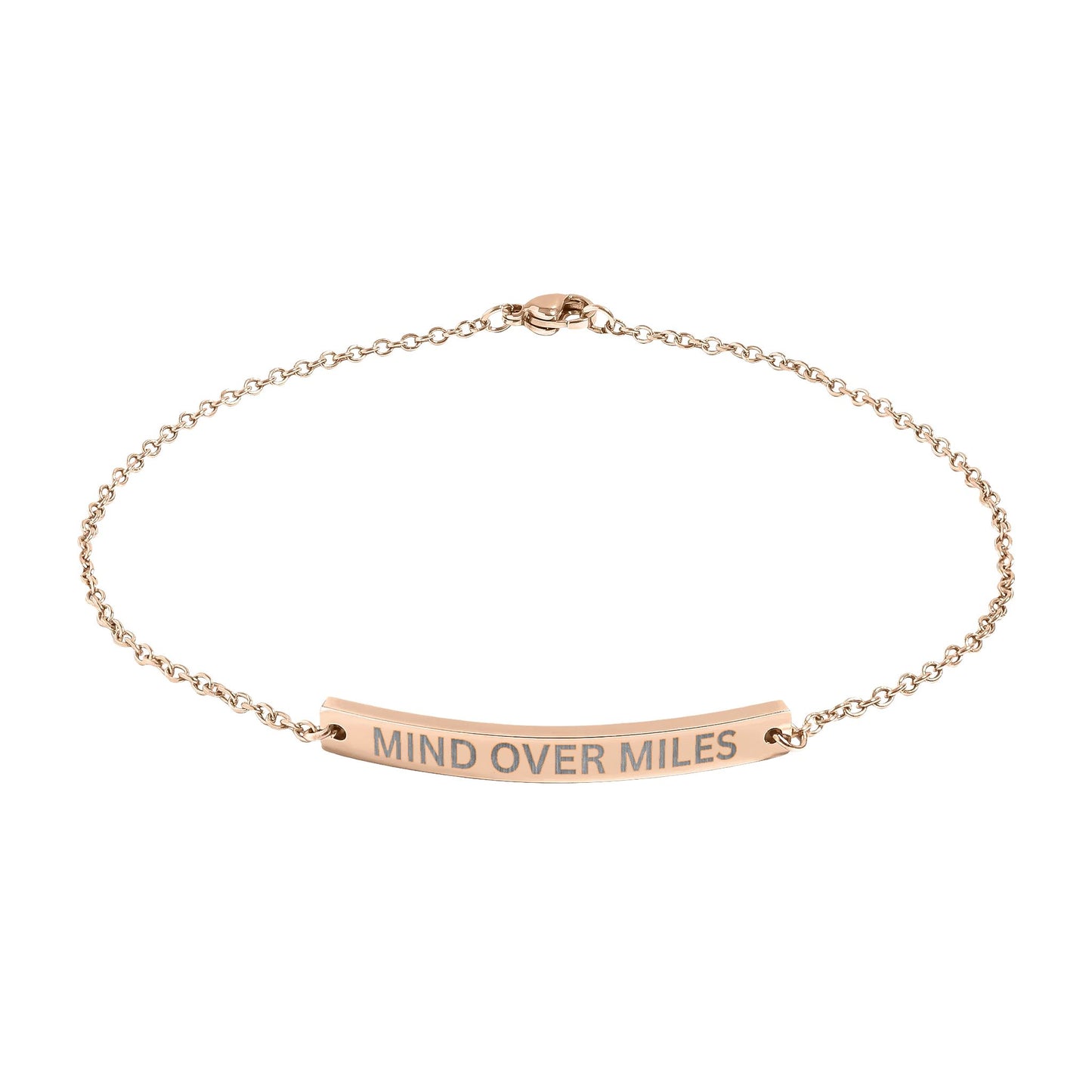 'Mind Over Miles' - Engraved Anklet