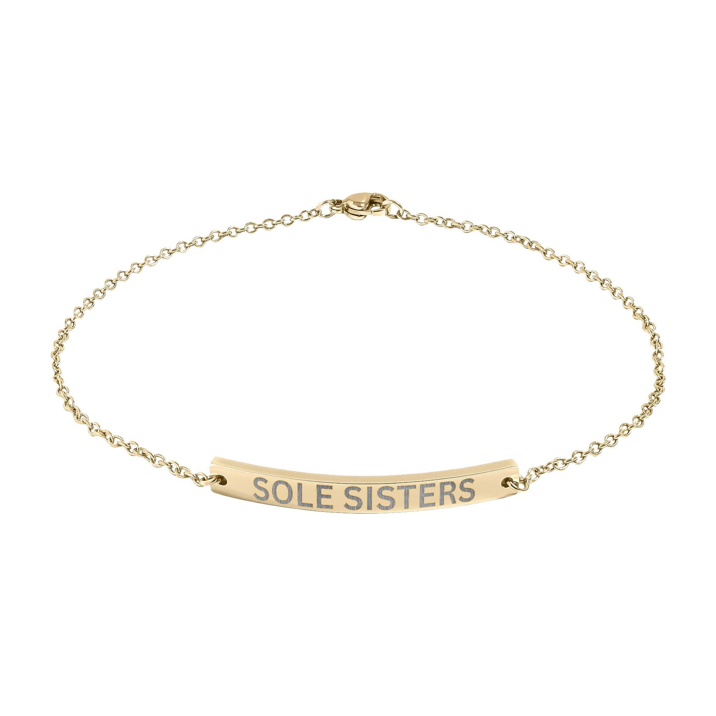 'Sole Sisters' - Engraved Anklet