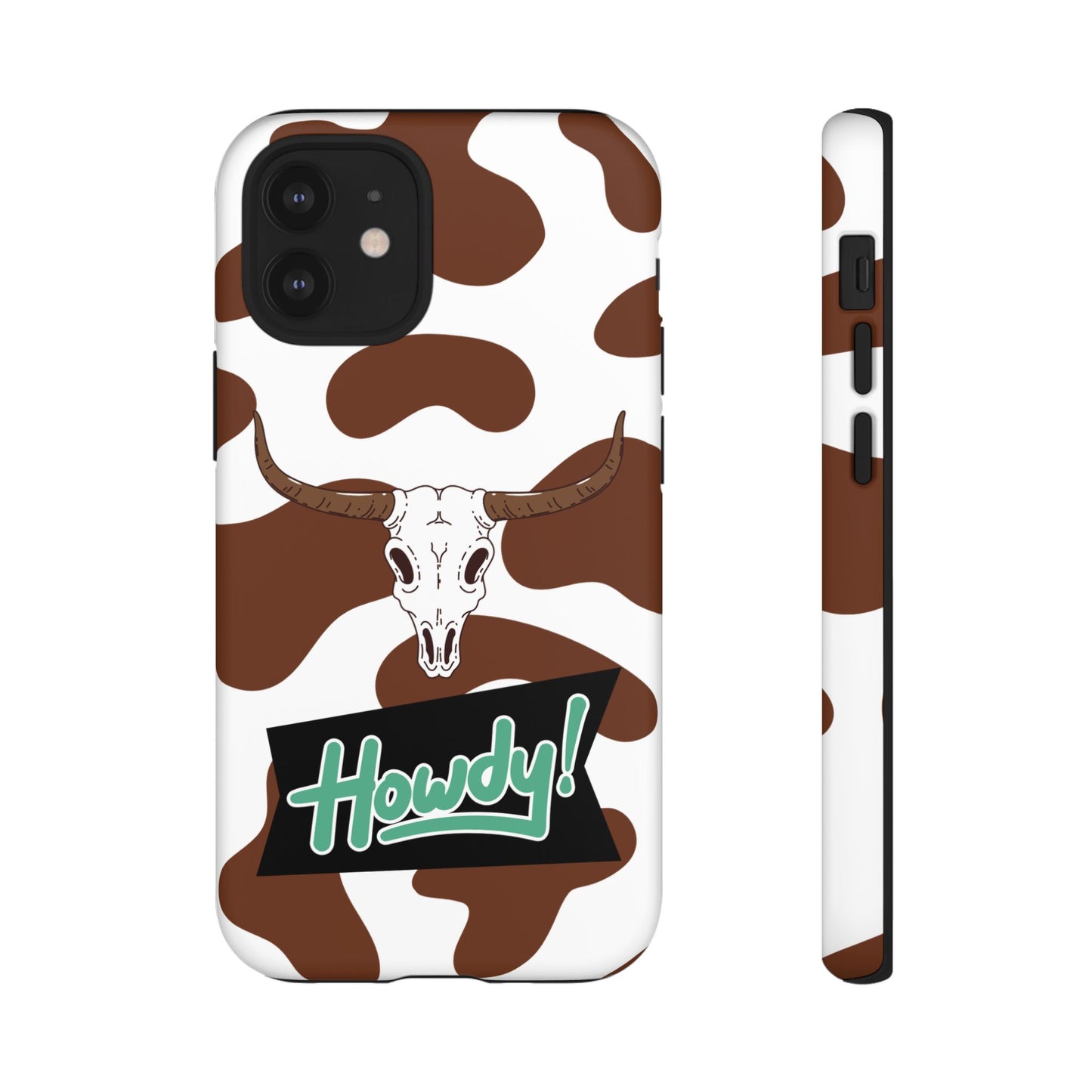 'Howdy Cowhide Skull' - iPhone Case