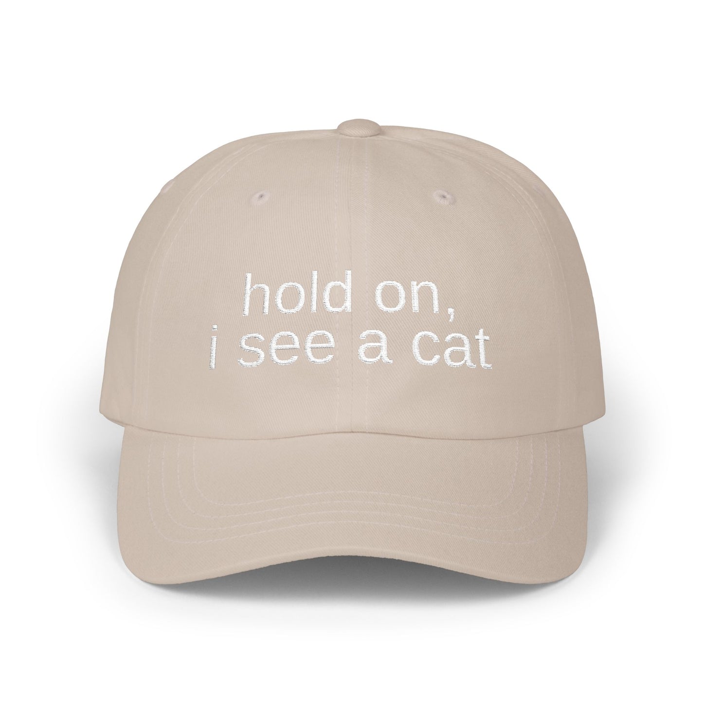'hold on, i see a cat' - Classic Cap