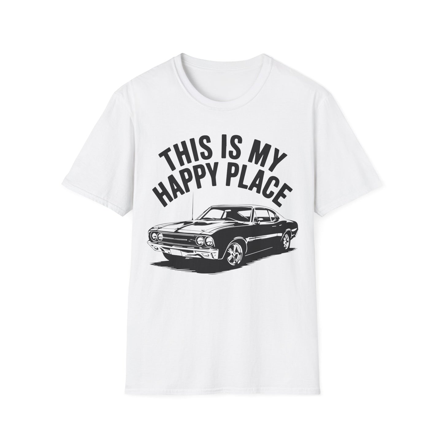 'This Is My Happy Place' - Muscle Car T-shirt