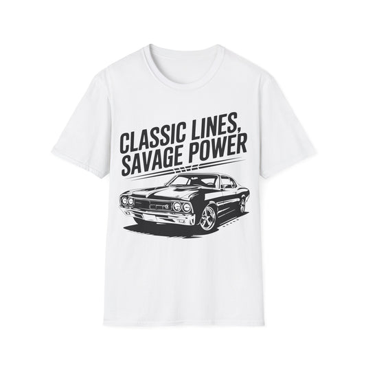 'Classic Lines, Savage Power' - Muscle Car T-Shirt