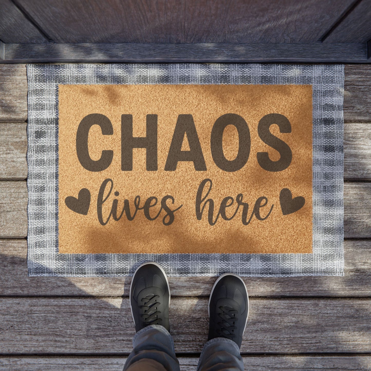 'Chaos Lives Here' - Doormat