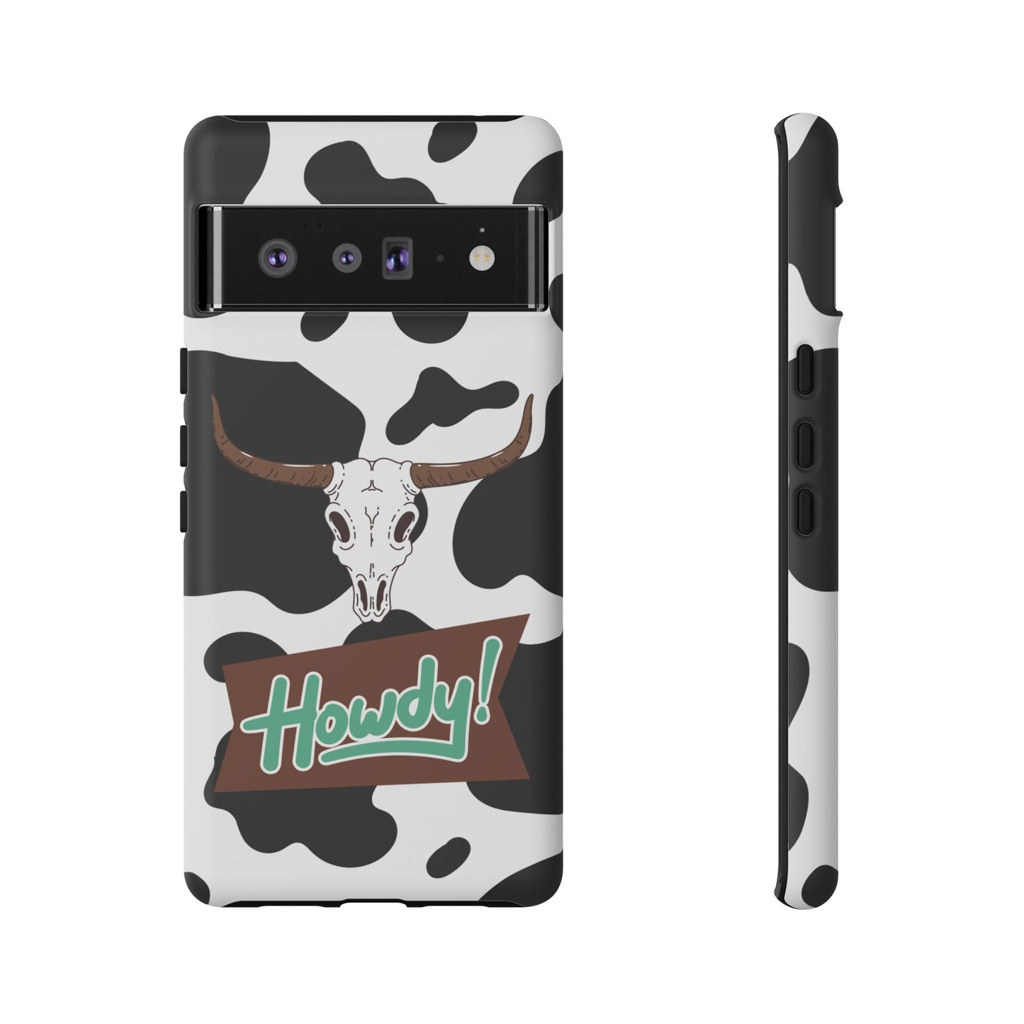 'Howdy Cowhide Skull' - Google Pixel Phone Case