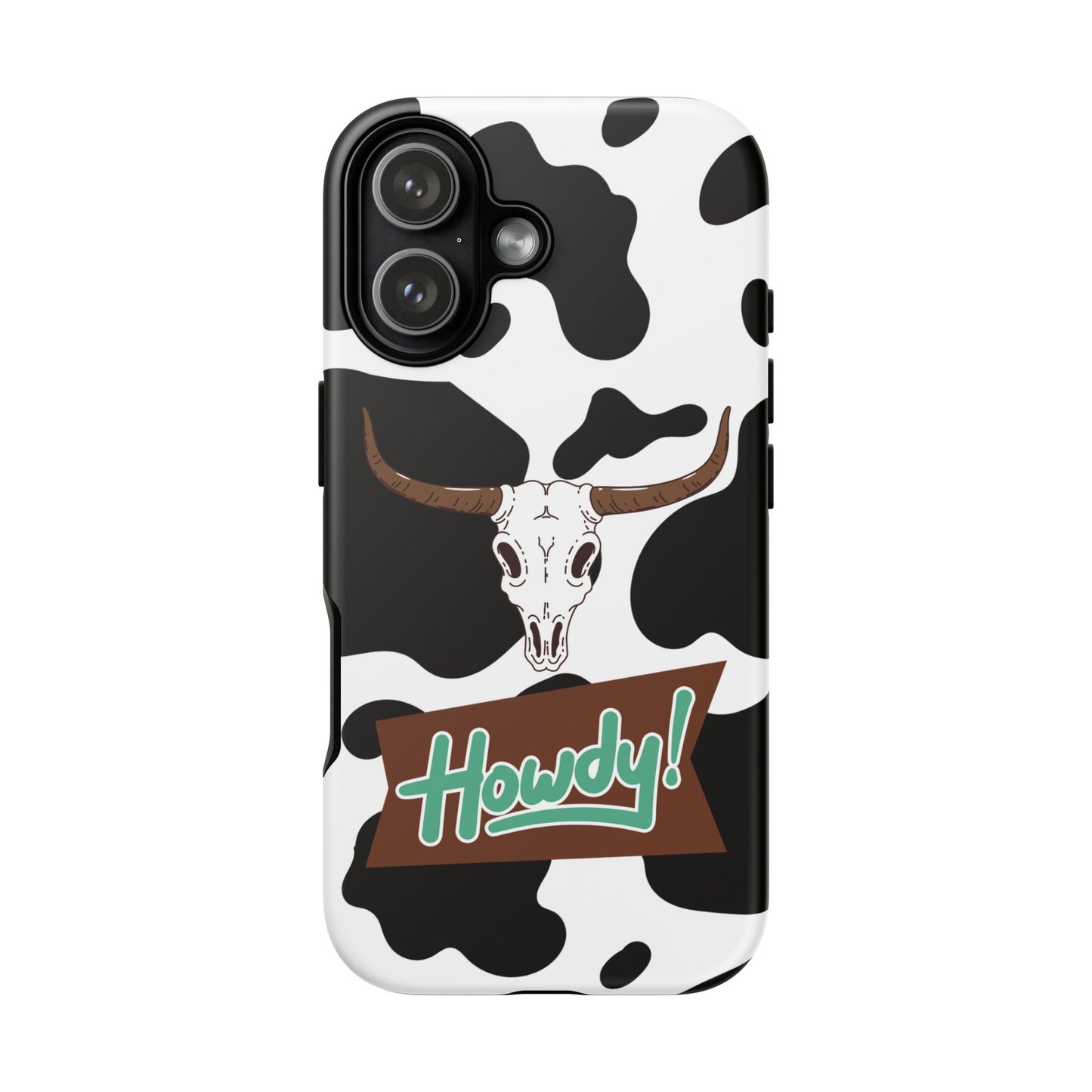 'Howdy Cowhide Skull' - iPhone Case