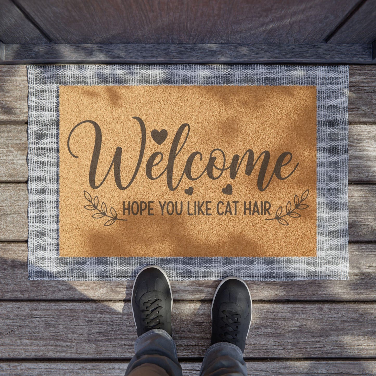 'Welcome, Hope You Like Cat Hair' - Doormat