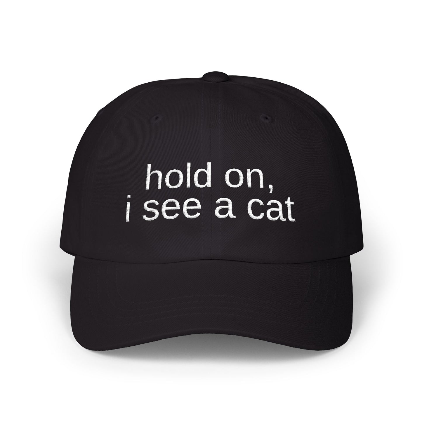 'hold on, i see a cat' - Classic Cap