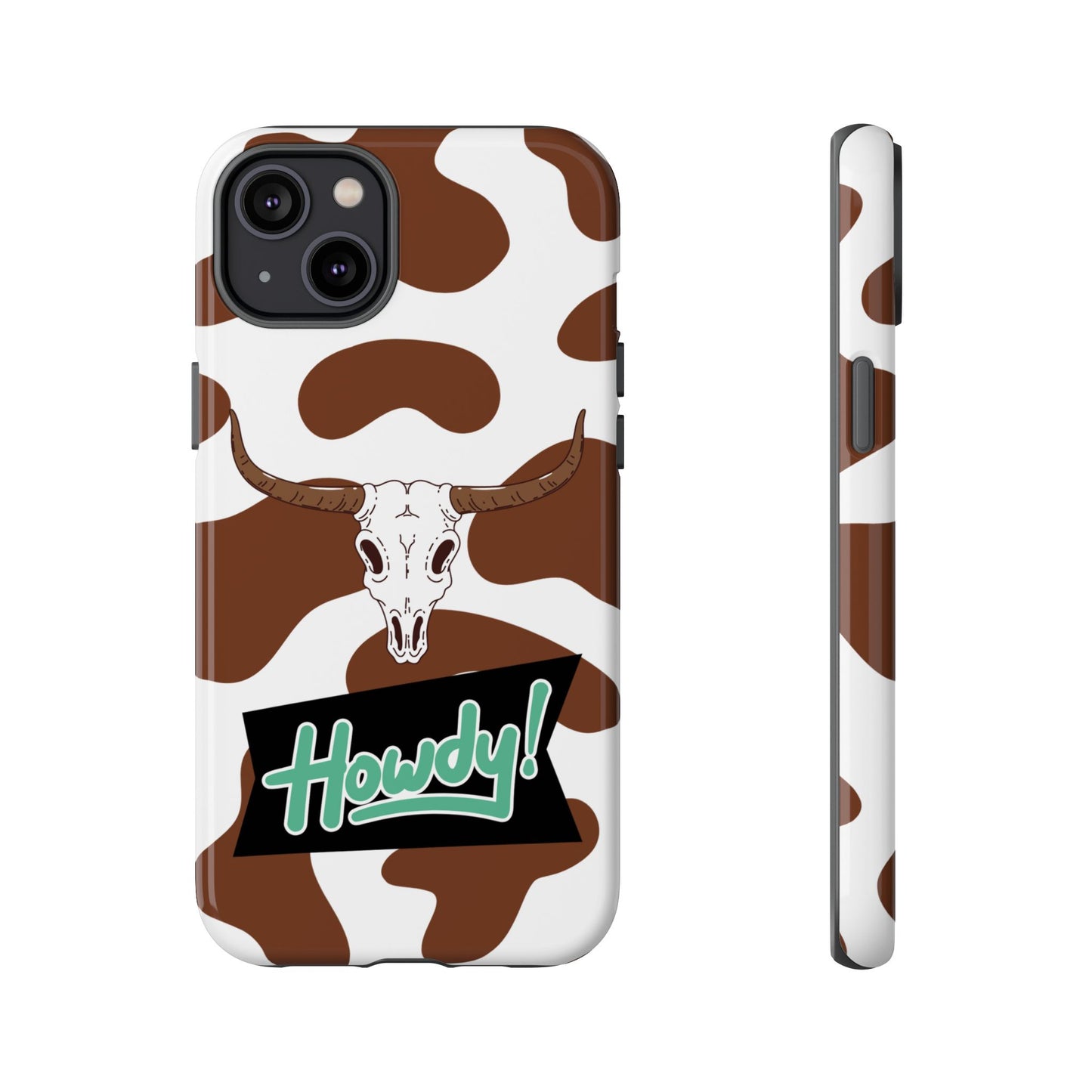 'Howdy Cowhide Skull' - iPhone Case