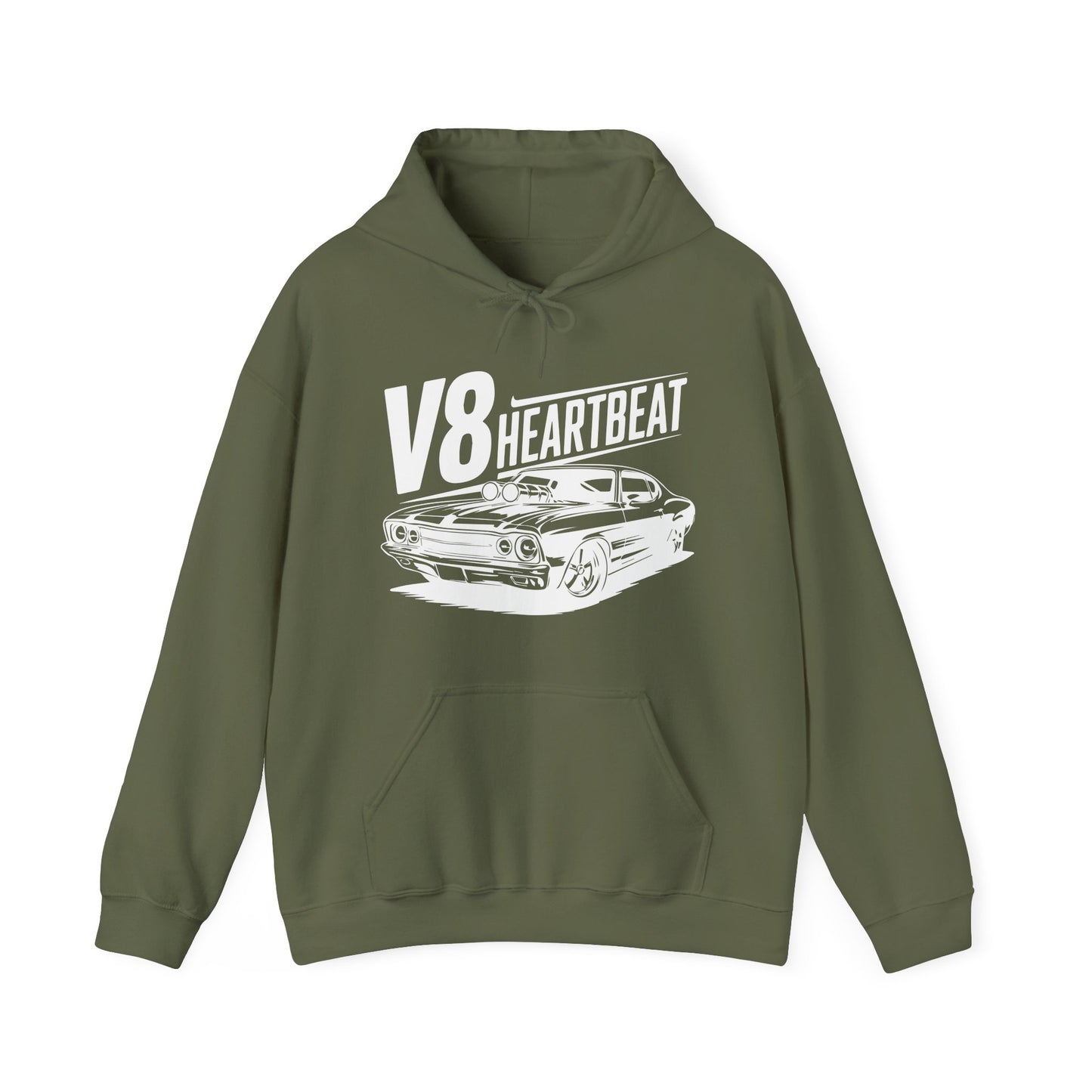 'V8 Heartbeat' - Muscle Car Hoodie