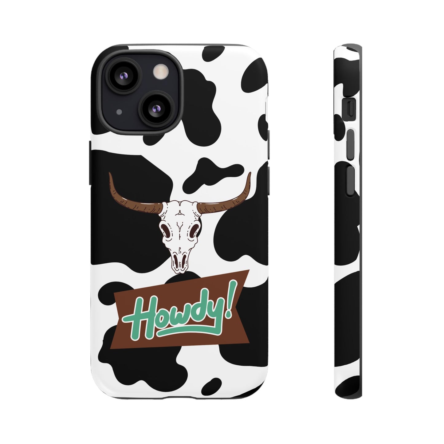 'Howdy Cowhide Skull' - iPhone Case