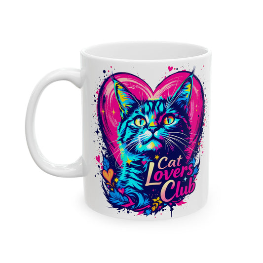 'Cat Lovers Club' - Ceramic Mug