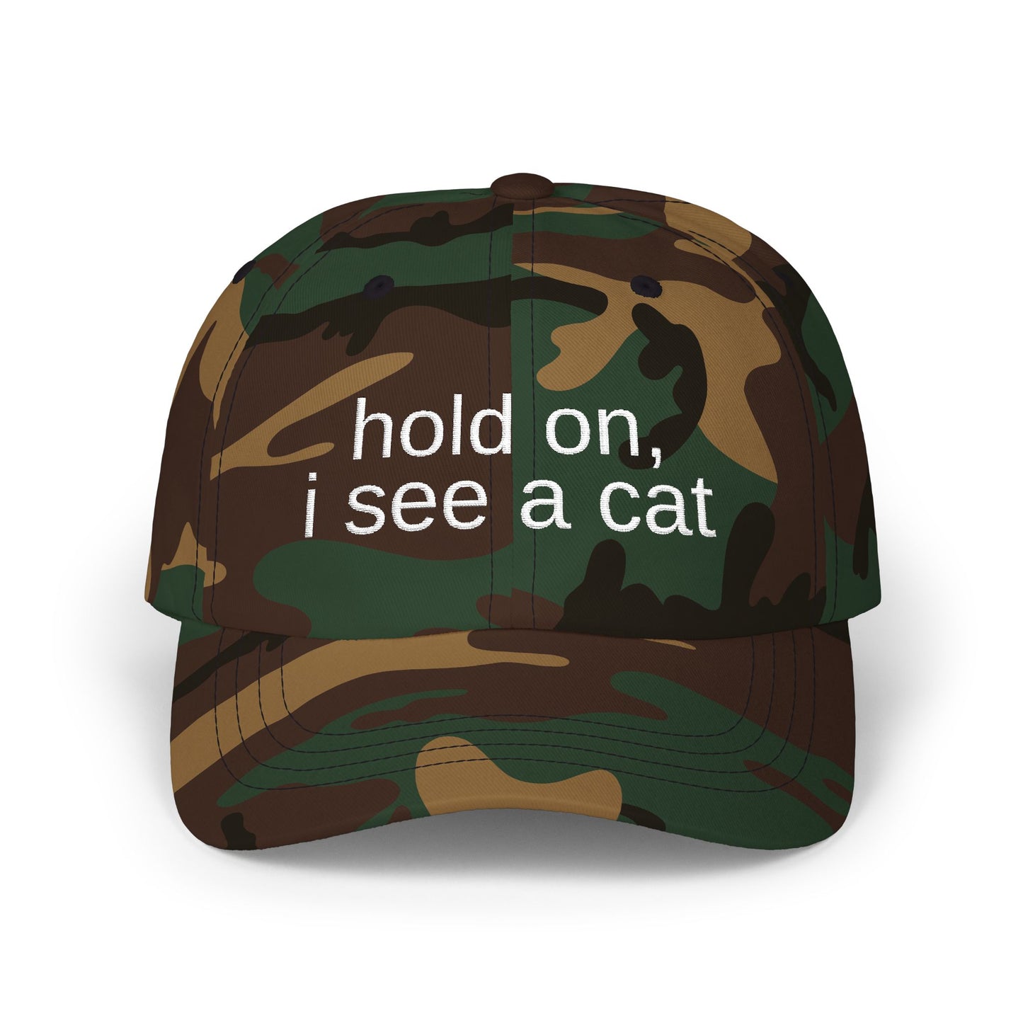 'hold on, i see a cat' - Classic Cap