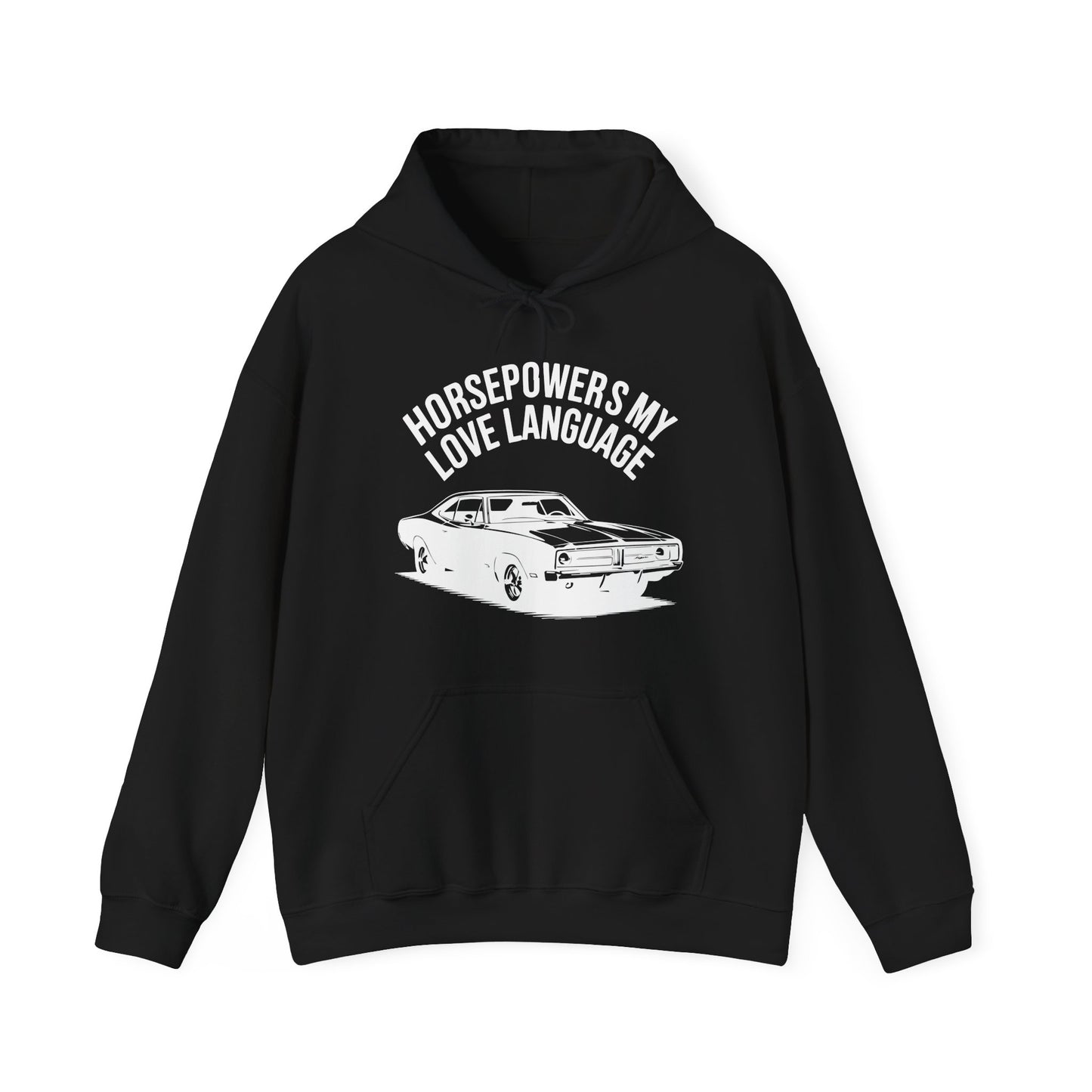 'Horsepowers My Love Language' - Muscle Car Hoodie