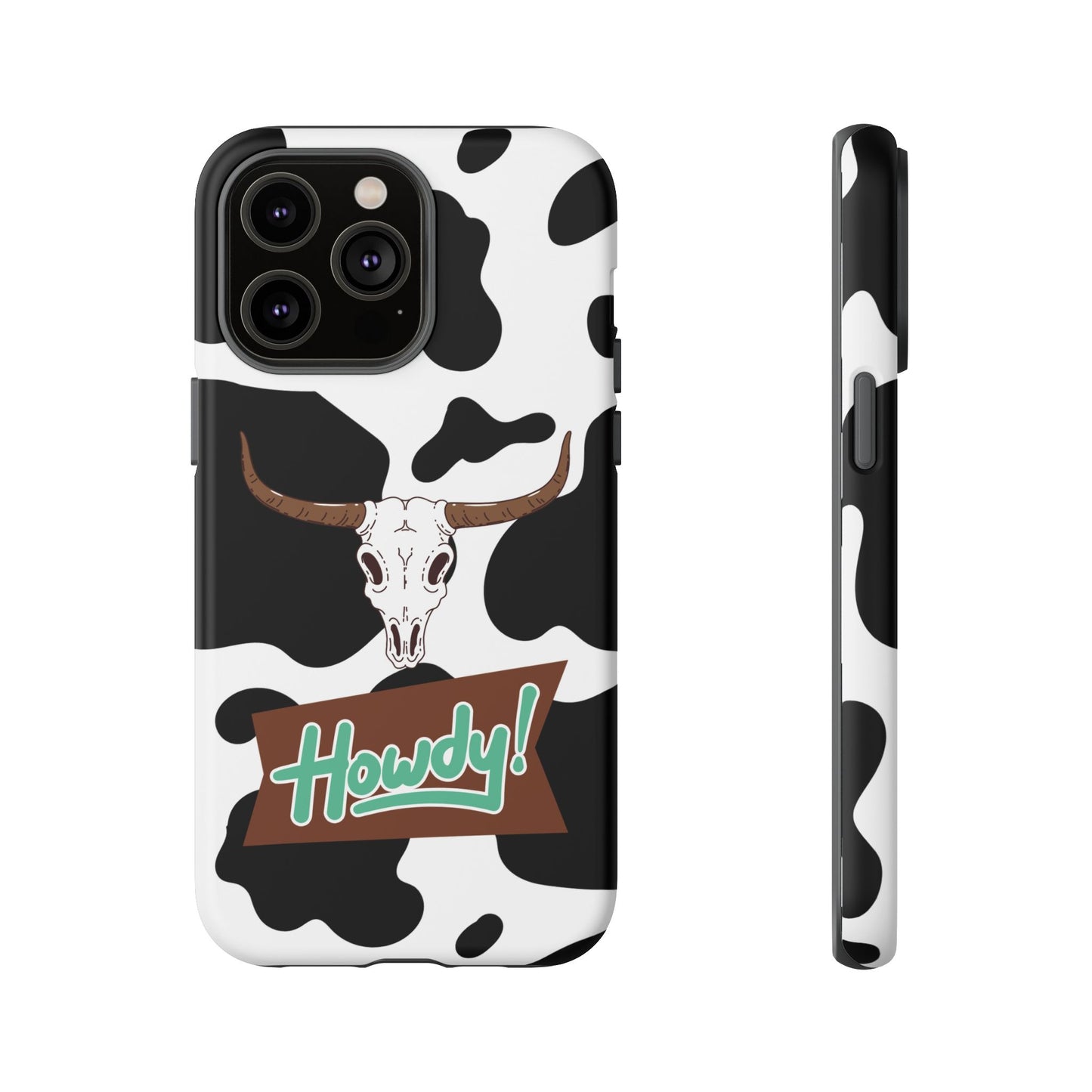 'Howdy Cowhide Skull' - iPhone Case