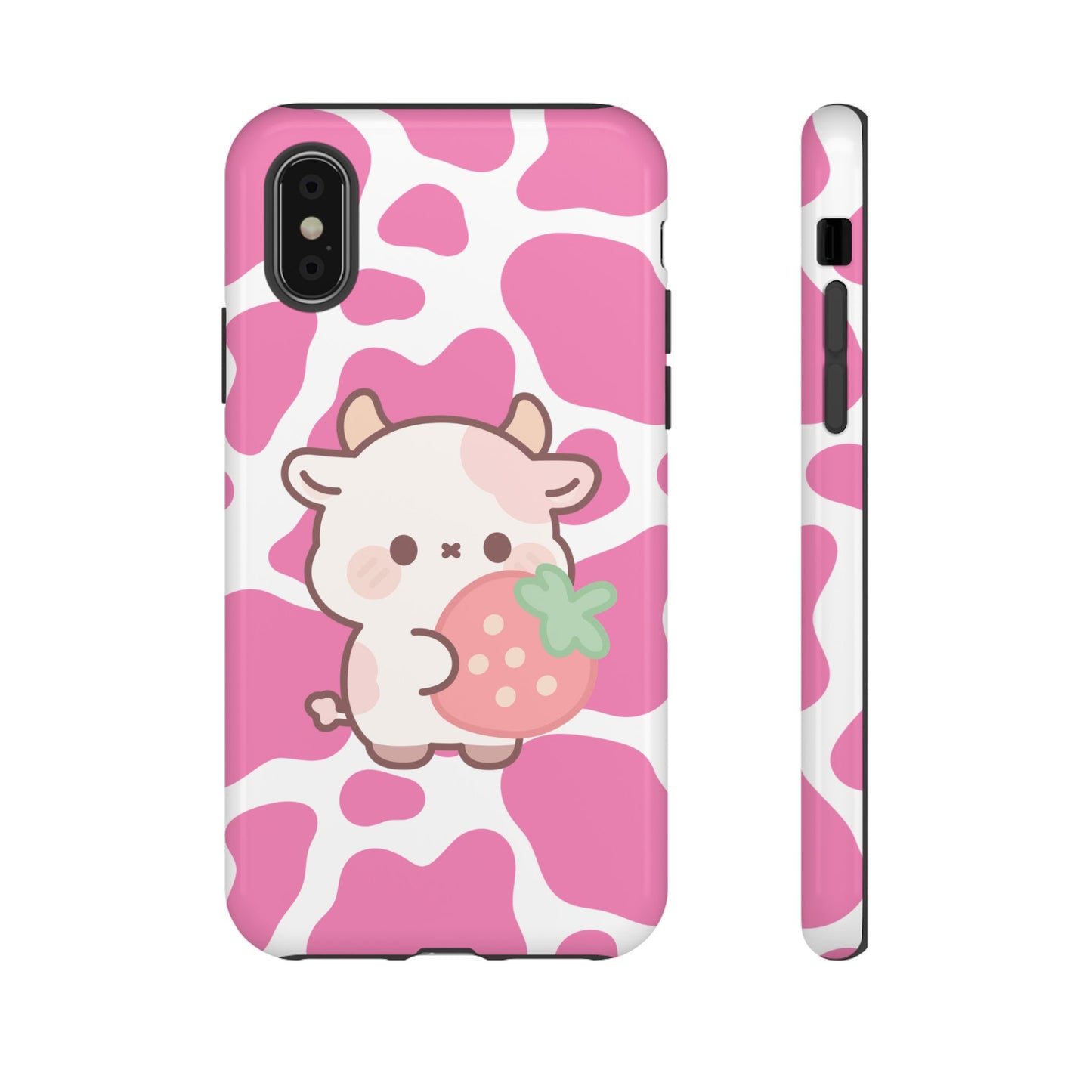 'Kawaii Pink Cow'- Samsung Case