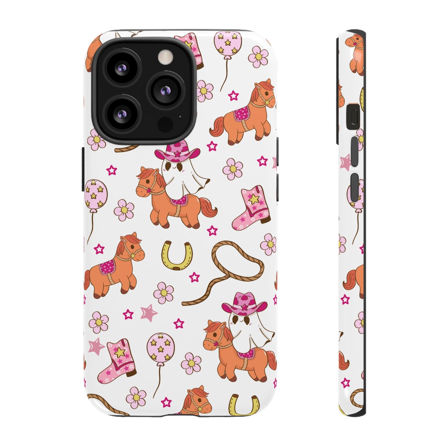 'Cowgirl Ghost Pony' - iPhone Case
