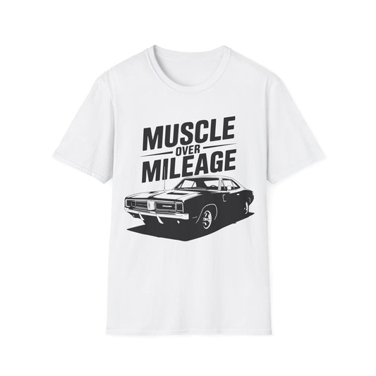 'Muscle Over Mileage' - Muscle Car T‑Shirt