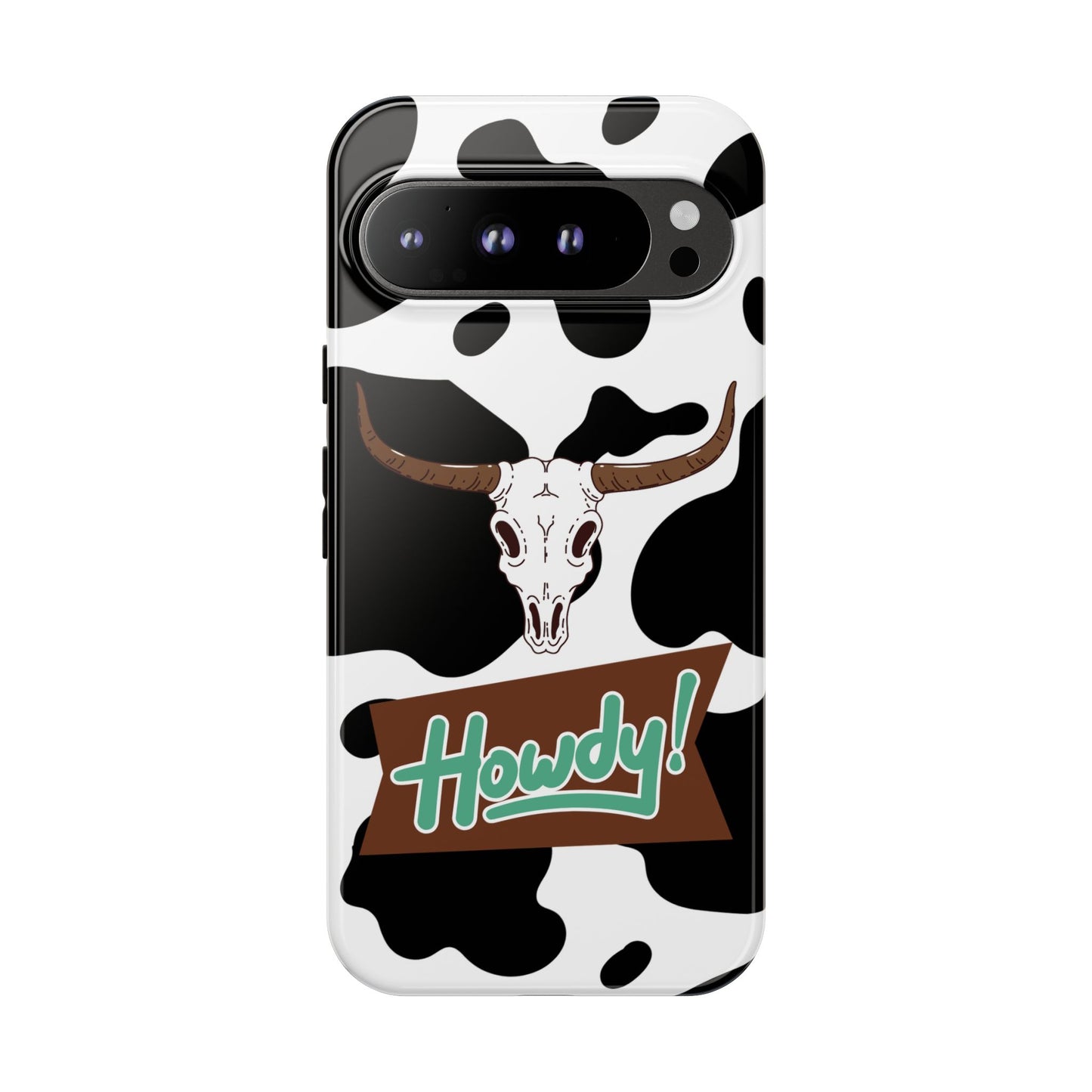 'Howdy Cowhide Skull' - Google Pixel Phone Case