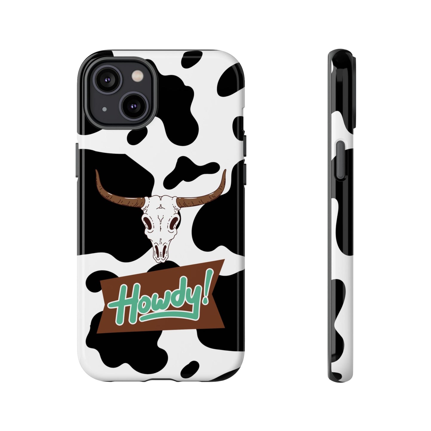'Howdy Cowhide Skull' - iPhone Case