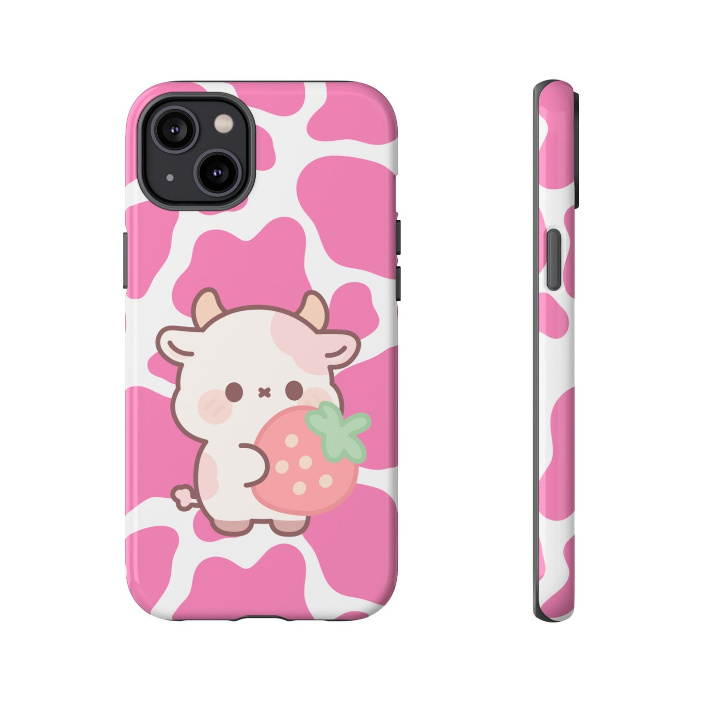 'Kawaii Pink Cow'- Samsung Case