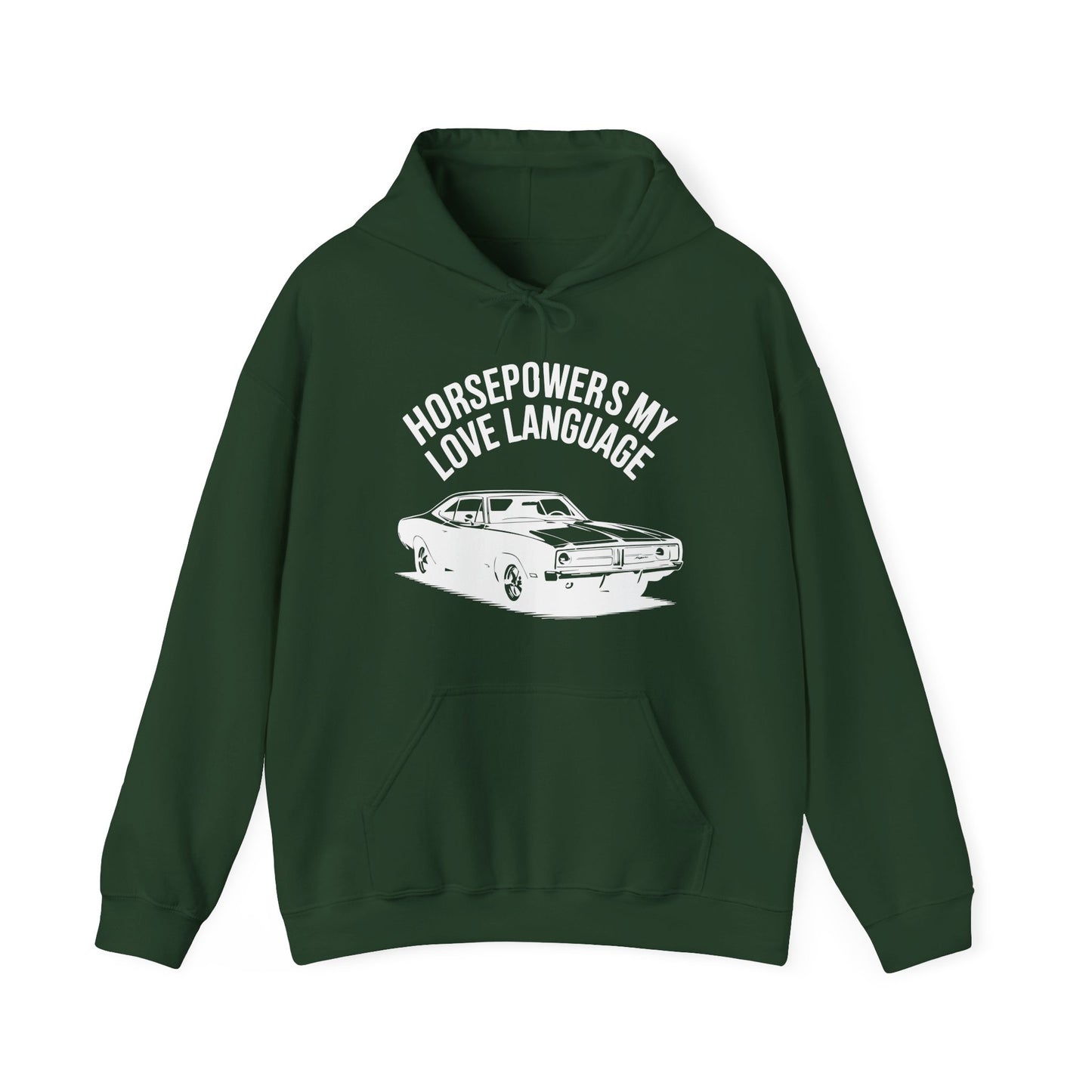 'Horsepowers My Love Language' - Muscle Car Hoodie
