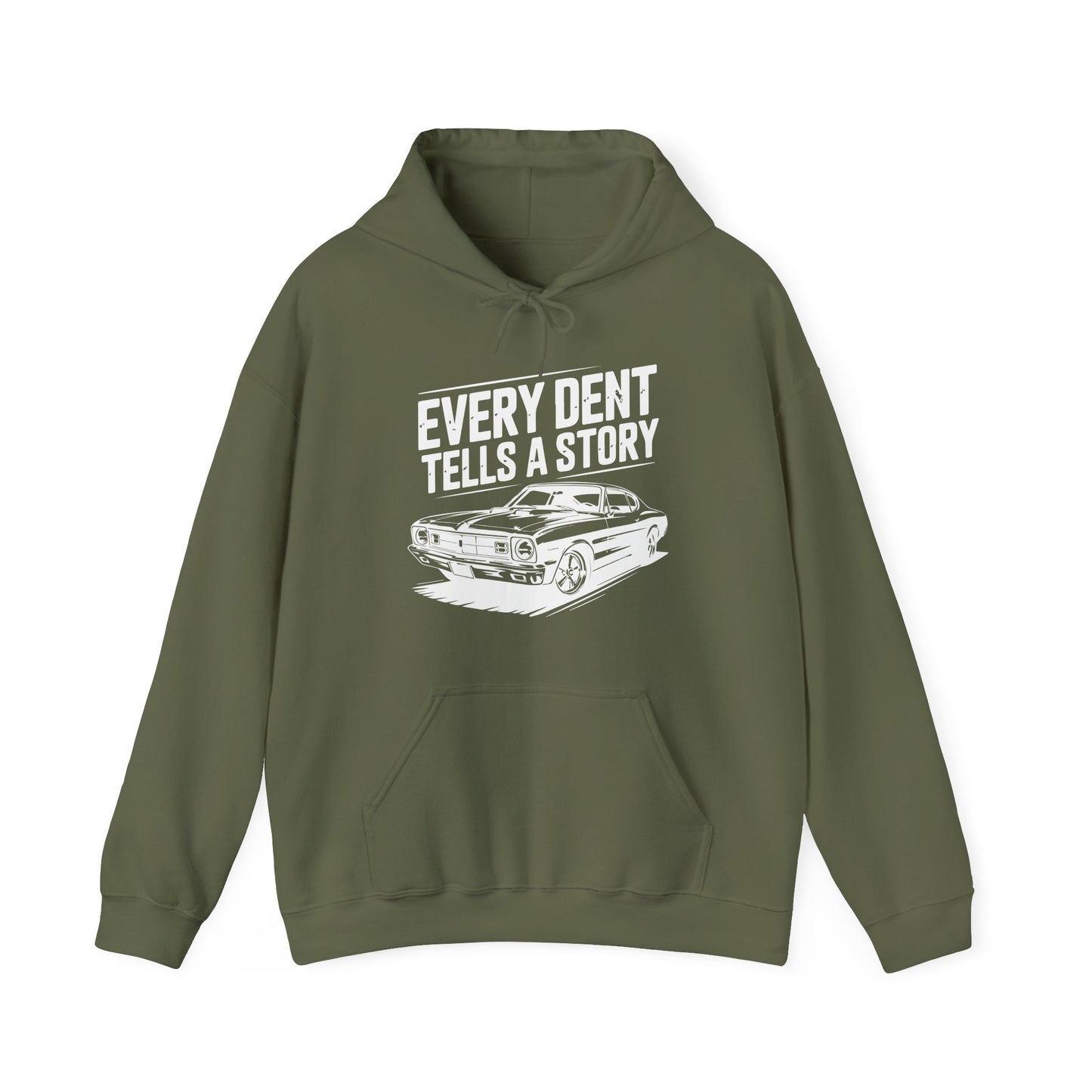 'Every Dent Tells a Story' - Muscle Car Hoodie