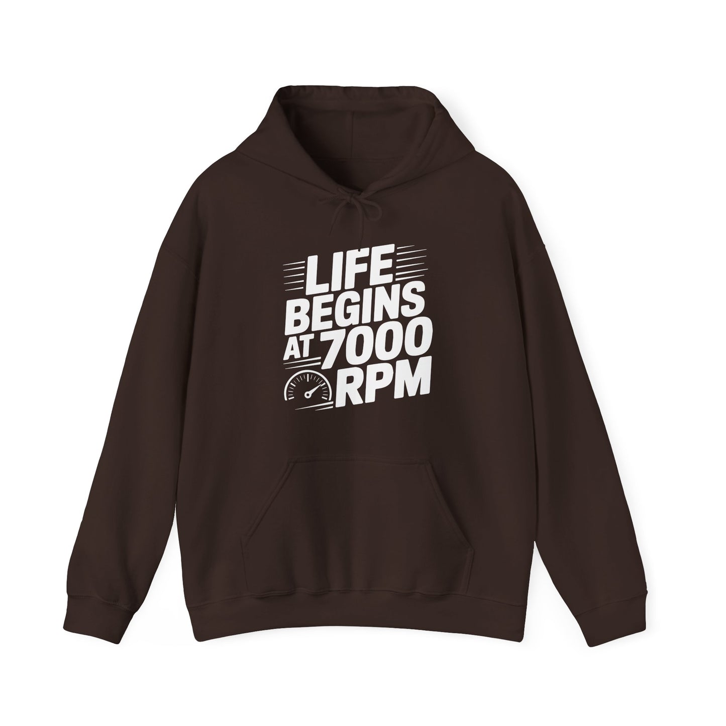 'Life Begins at 7000 RPM' - Muscle Car Hoodie