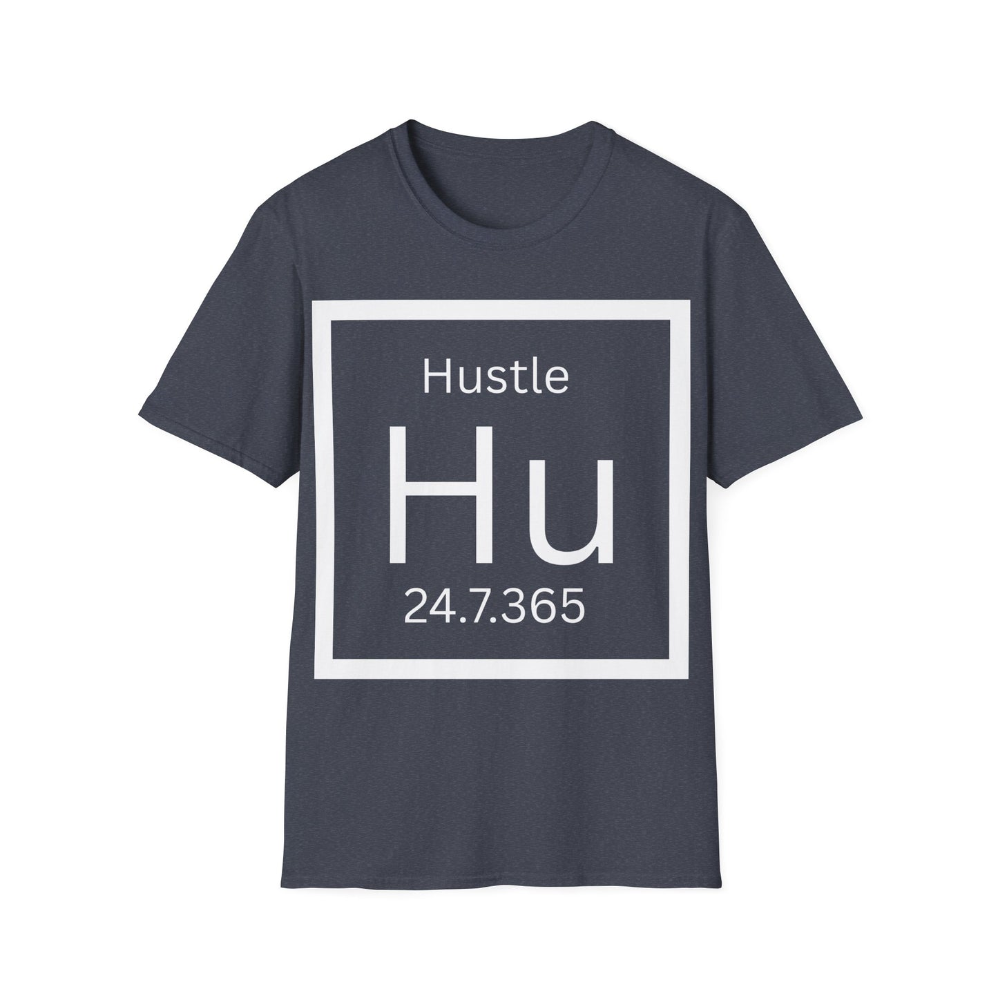 'Hustle Hu 24.7.365' - Motivational Hustle Graphic Tshirt