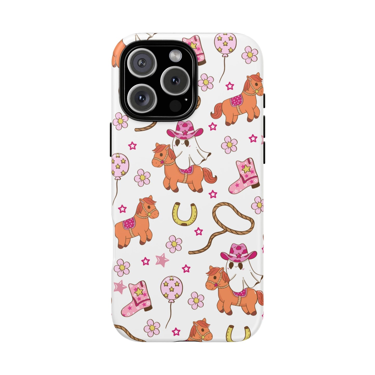 'Cowgirl Ghost Pony' - iPhone Case