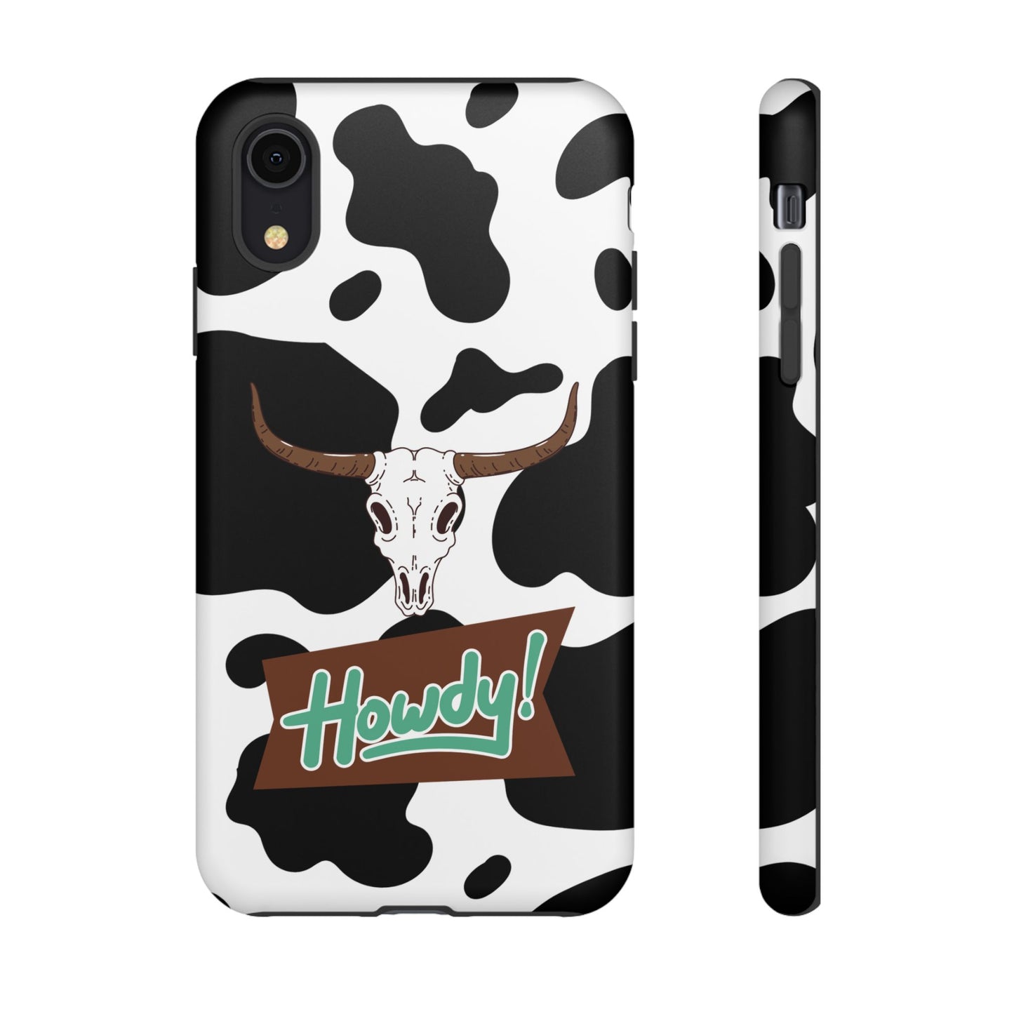 'Howdy Cowhide Skull' - iPhone Case
