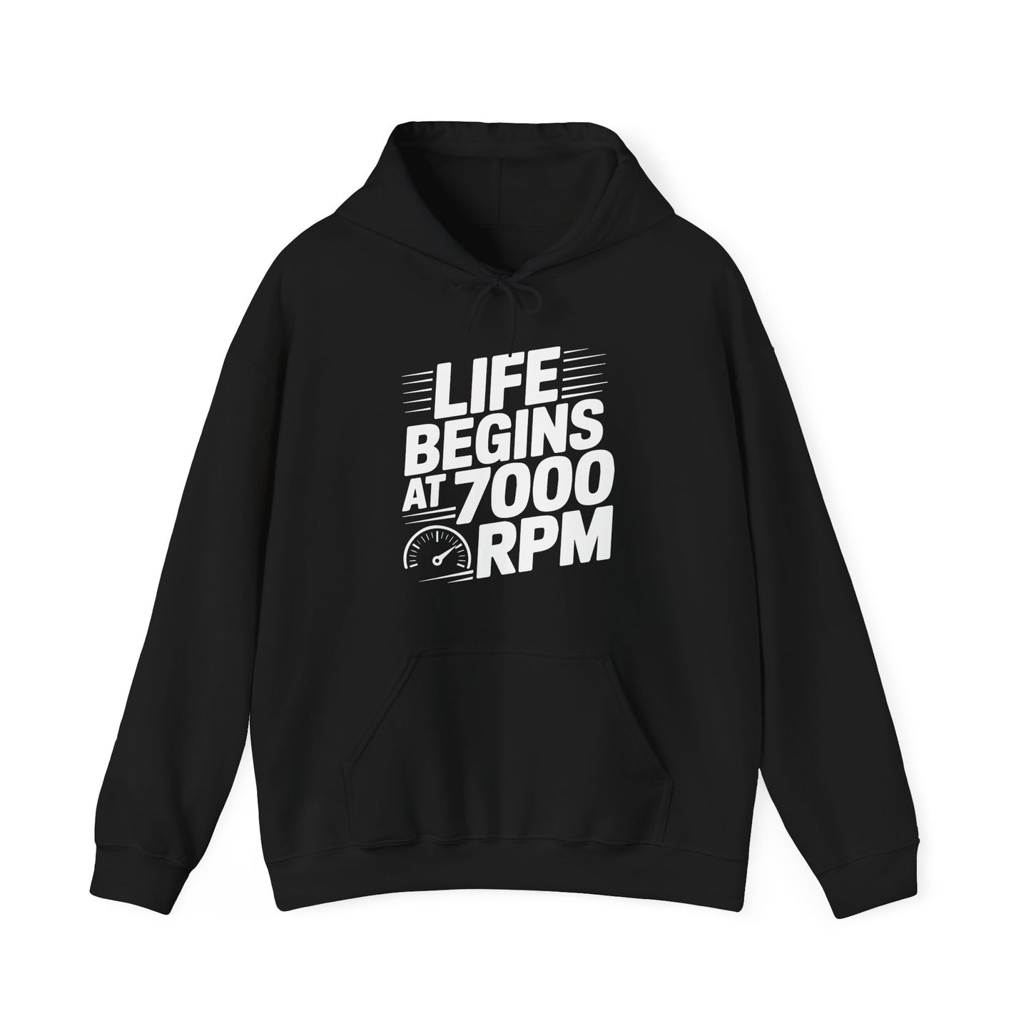 'Life Begins at 7000 RPM' - Muscle Car Hoodie