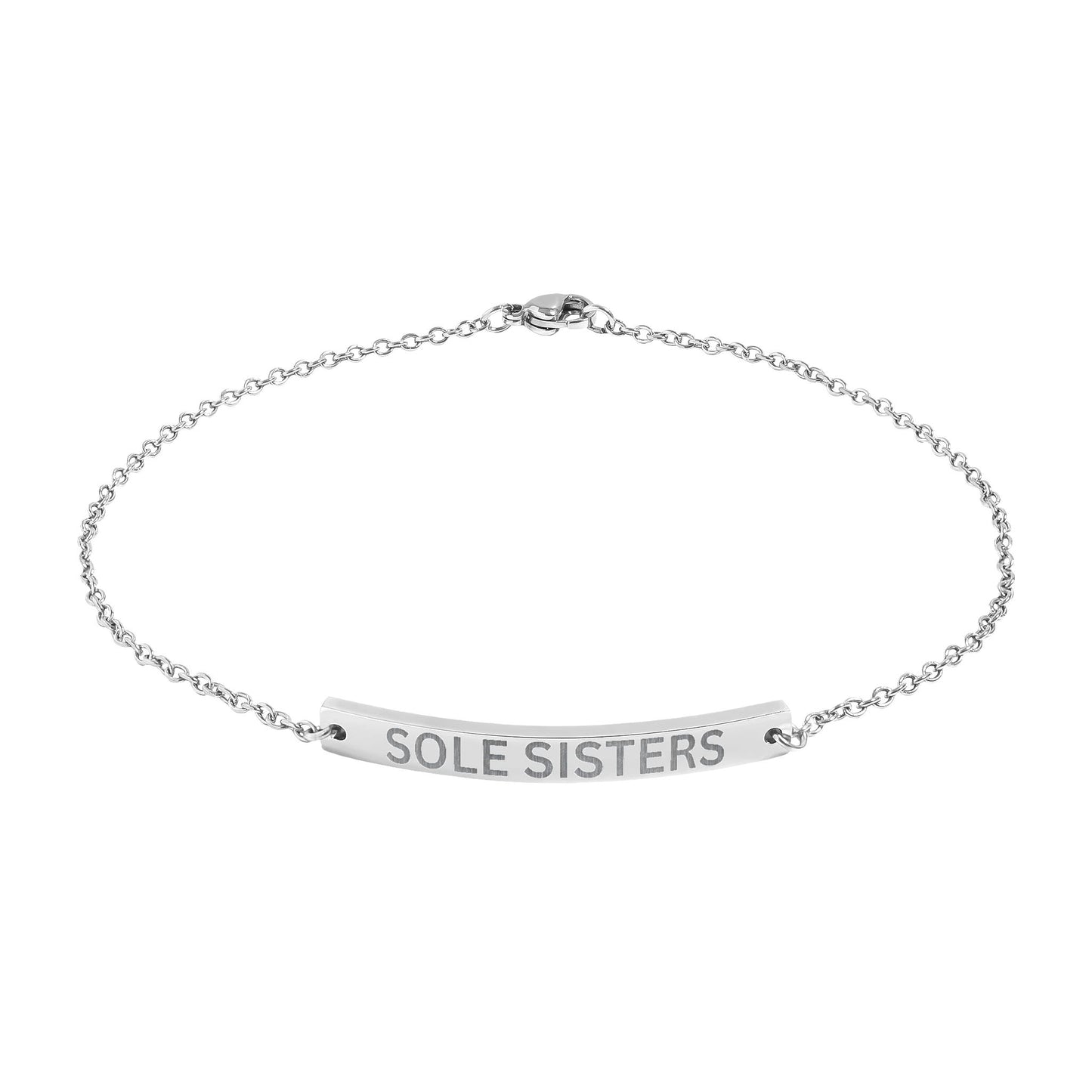 'Sole Sisters' - Engraved Anklet